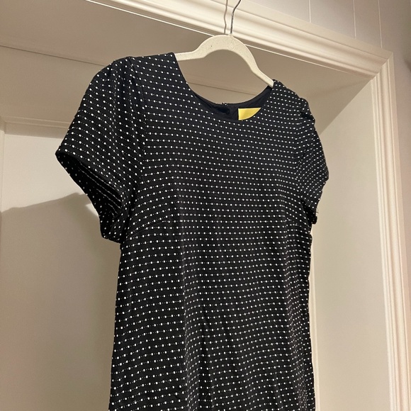 Anthropologie Maeve Cap Sleeve Shift Polka Dot Dress - Picture 4 of 12